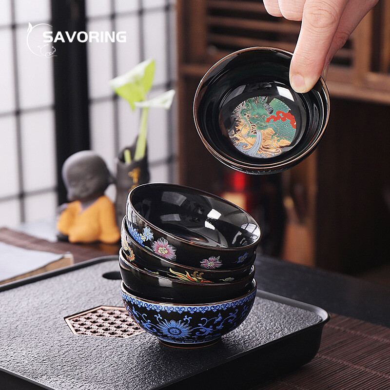 70ml Peony Dragon Phoenix tazz - Handmade Ceramic Mug recensione e prezzo