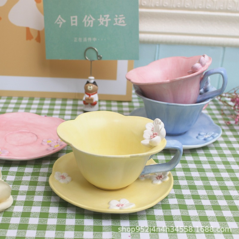 Set Tazza e Piattino da Caffè, - Handmade Ceramic Mug recensione e prezzo